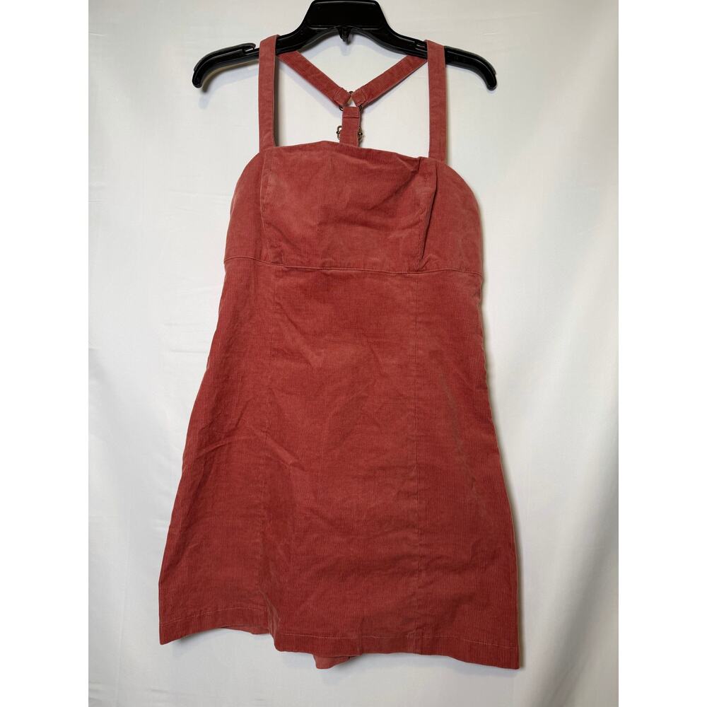 Urban Outfitters Corduroy Blush Pink Dress Overall Style Summer Twee Large